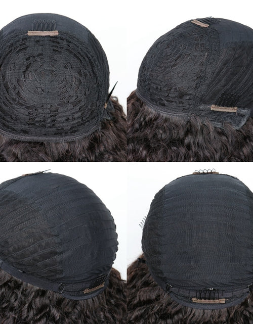 Load image into Gallery viewer, Afro Kinky Curly Hunan Hair Wigs With Bangs Full Machine Made Wig 250
