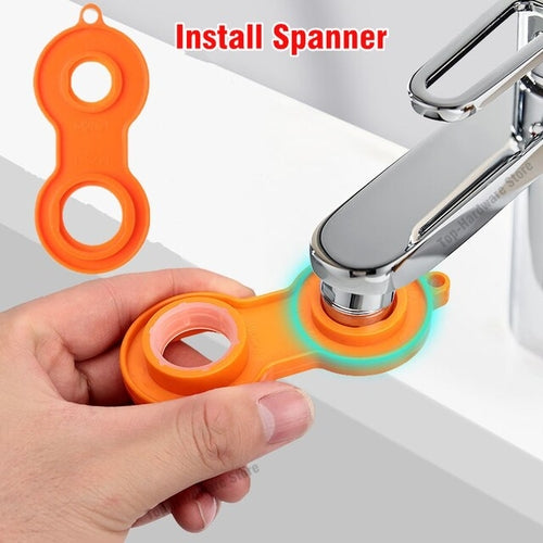 All Metal 1080&deg; Universal Rotation Faucet Extender Sprayer Head