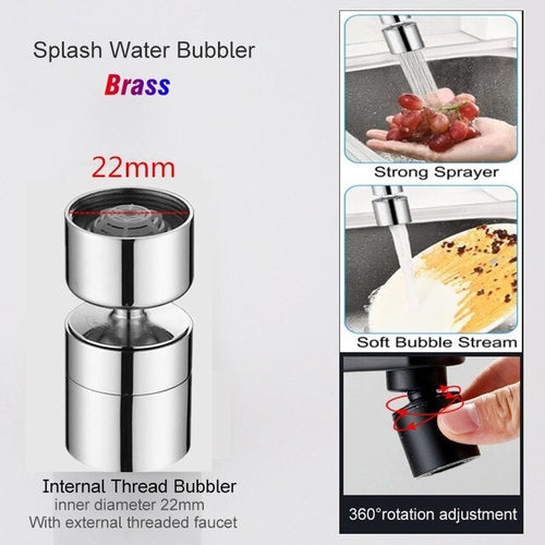 Load image into Gallery viewer, All Metal 1080&deg; Universal Rotation Faucet Extender Sprayer Head
