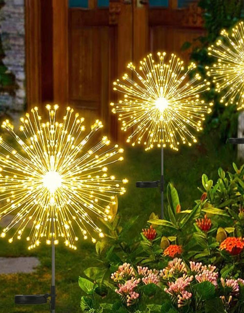 Load image into Gallery viewer, Allilit Led Solar Fireworks Lights Waterproof Outdoor Dandelion Flash
