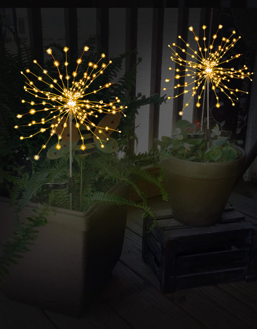 Load image into Gallery viewer, Allilit Led Solar Fireworks Lights Waterproof Outdoor Dandelion Flash
