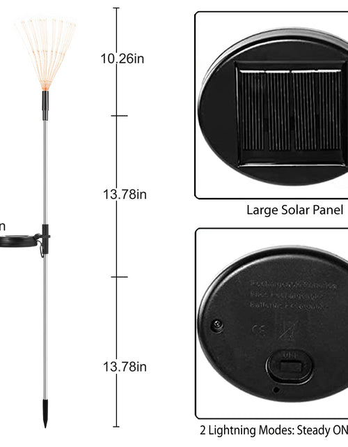 Load image into Gallery viewer, Allilit Led Solar Fireworks Lights Waterproof Outdoor Dandelion Flash
