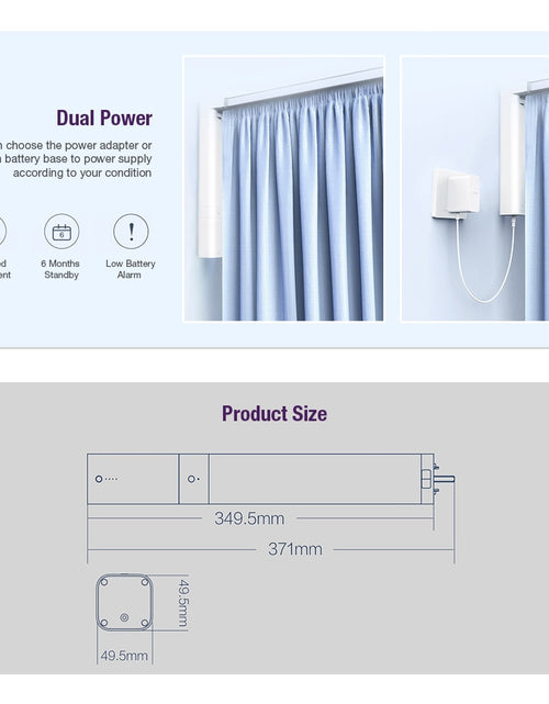 Load image into Gallery viewer, Aqara B1 Smart Curtain Motor Remote Control Wireless Smart Motorized
