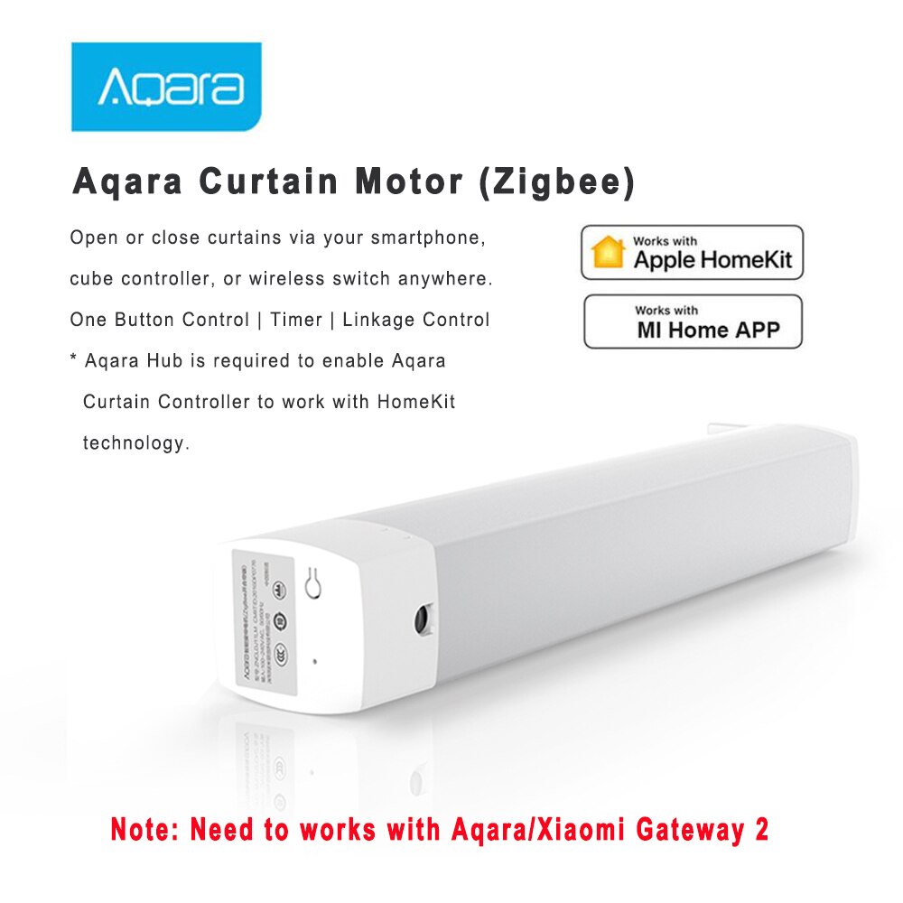 Aqara Smart Curtain Motor And Aqara Curtain Track, Mijia App Remote