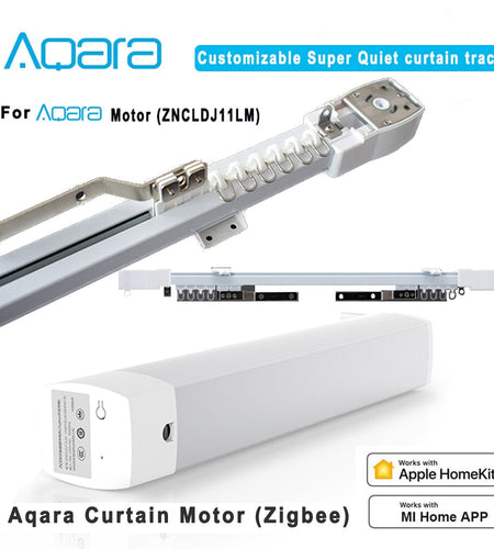 Aqara Smart Curtain Motor And Aqara Curtain Track, Mijia App Remote