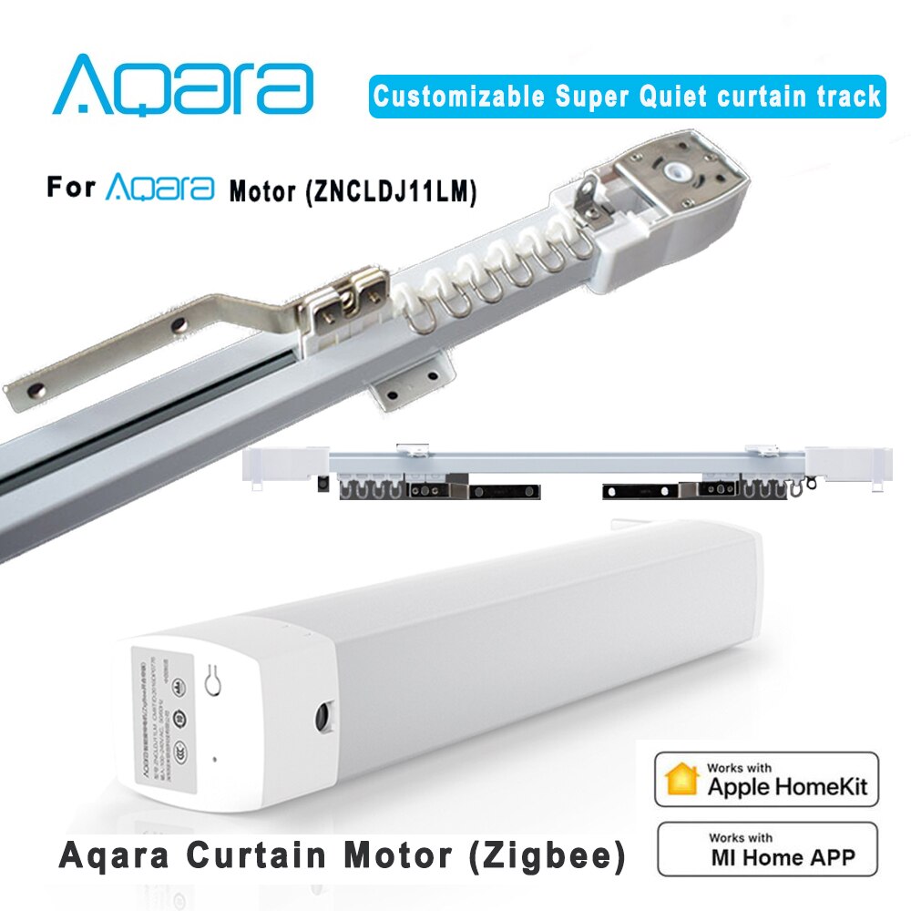 Aqara Smart Curtain Motor And Aqara Curtain Track, Mijia App Remote