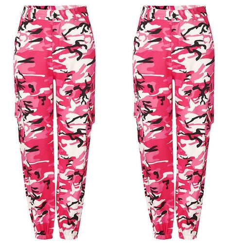 Load image into Gallery viewer, Autumn Winter Casual Camo Cargo Pants Women Joggers Baggy Trousers
