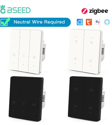 BSEED Mechanical Zigbee Shutter Switches Smart Curtain Switches Smart