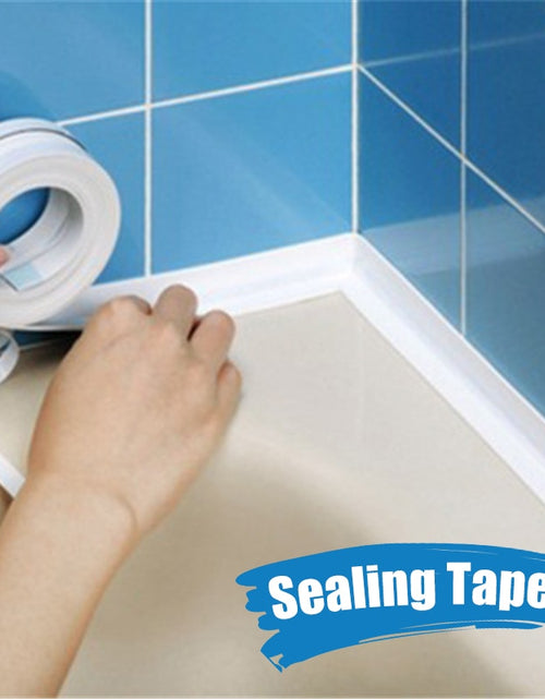 Load image into Gallery viewer, Bathroom Shower Sealing Tape Sink Bath White PVC Self Adhesive
