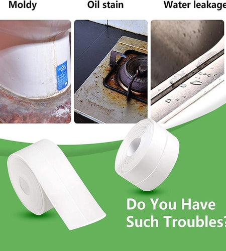 Bath Sealing Strip Tape White Pvc Self Adhesive - Bathroom Shower Sink