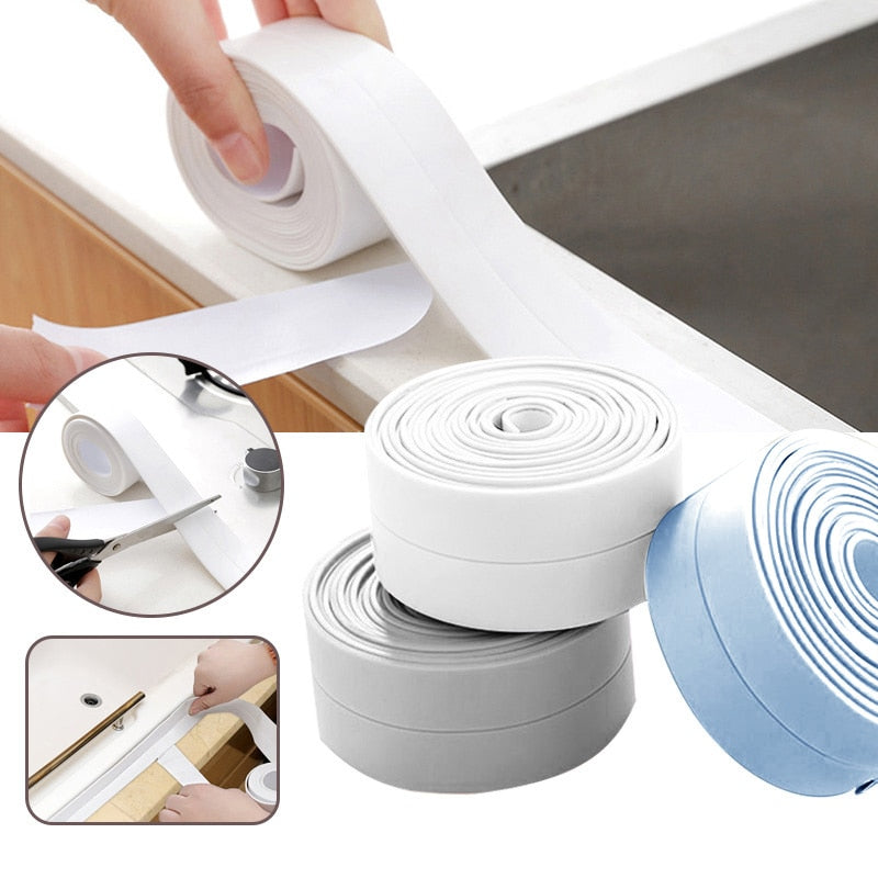 Bathroom Shower Sink Bath Sealing Tapes Pvc Adhesive Sealing Strips