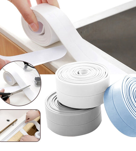 Bathroom Shower Sink Bath Sealing Tapes PVC Self Adhesive Sealing