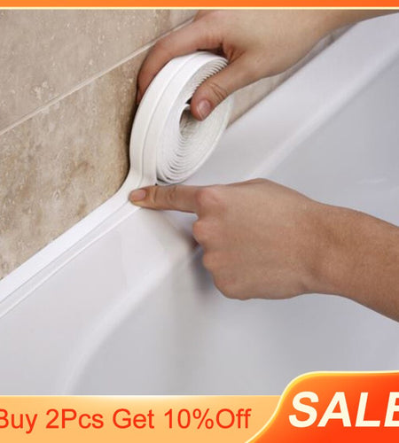 Bathroom Shower Sink Bath Sealing Tapes PVC Self Adhesive Sealing