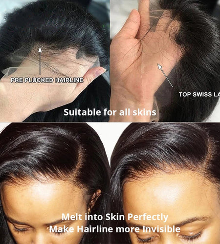 Body Wave 360 Full Lace Wig Human Hair Pre Plucked 13x6 Hd Lace