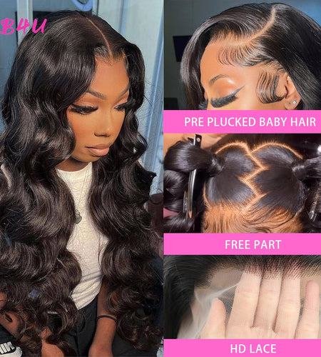 Body Wave Lace Front Human Hair Wig Brazilian 13x4 13x6 HD Lace