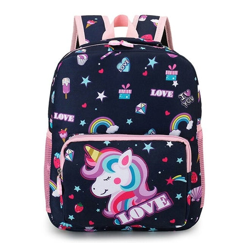 Load image into Gallery viewer, Boy Girl Cartoon Unicorn Schoolbags Large Capacity School Backpack
