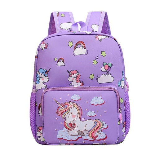 Load image into Gallery viewer, Boy Girl Cartoon Unicorn Schoolbags Large Capacity School Backpack
