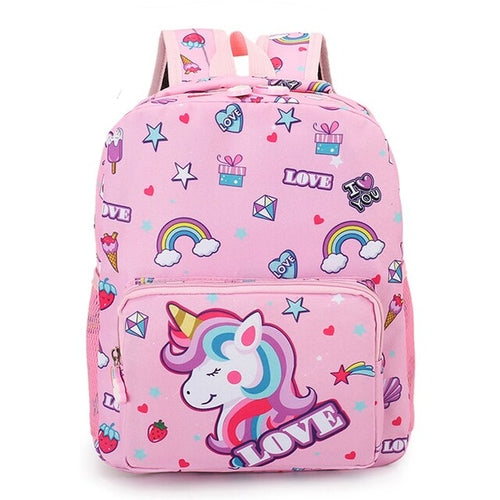 Load image into Gallery viewer, Boy Girl Cartoon Unicorn Schoolbags Large Capacity School Backpack
