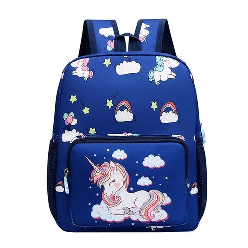 Load image into Gallery viewer, Boy Girl Cartoon Unicorn Schoolbags Large Capacity School Backpack
