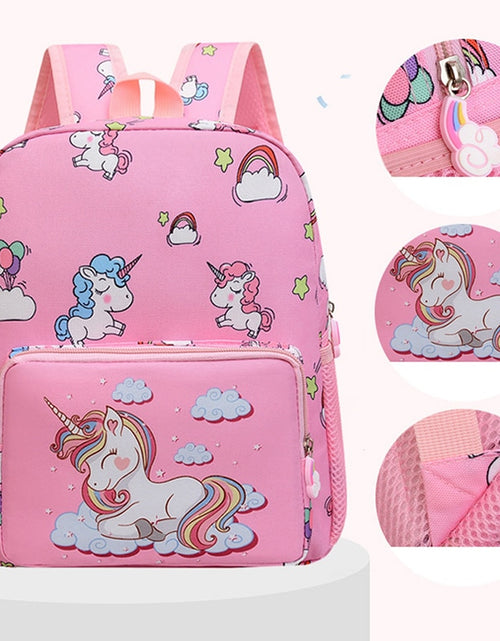 Load image into Gallery viewer, Boy Girl Cartoon Unicorn Schoolbags Large Capacity School Backpack
