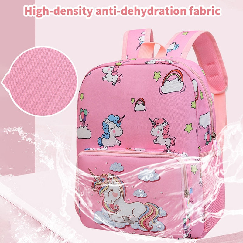 Boy Girl Cartoon Unicorn Schoolbags Large Capacity School Backpack