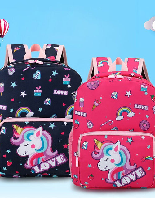 Load image into Gallery viewer, Boy Girl Cartoon Unicorn Schoolbags Large Capacity School Backpack
