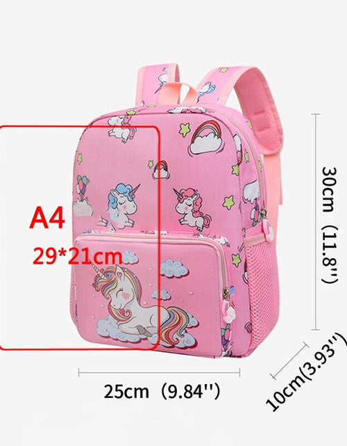 Load image into Gallery viewer, Boy Girl Cartoon Unicorn Schoolbags Large Capacity School Backpack
