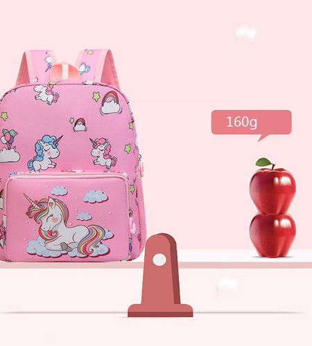 Boy Girl Cartoon Unicorn Schoolbags Large Capacity School Backpack