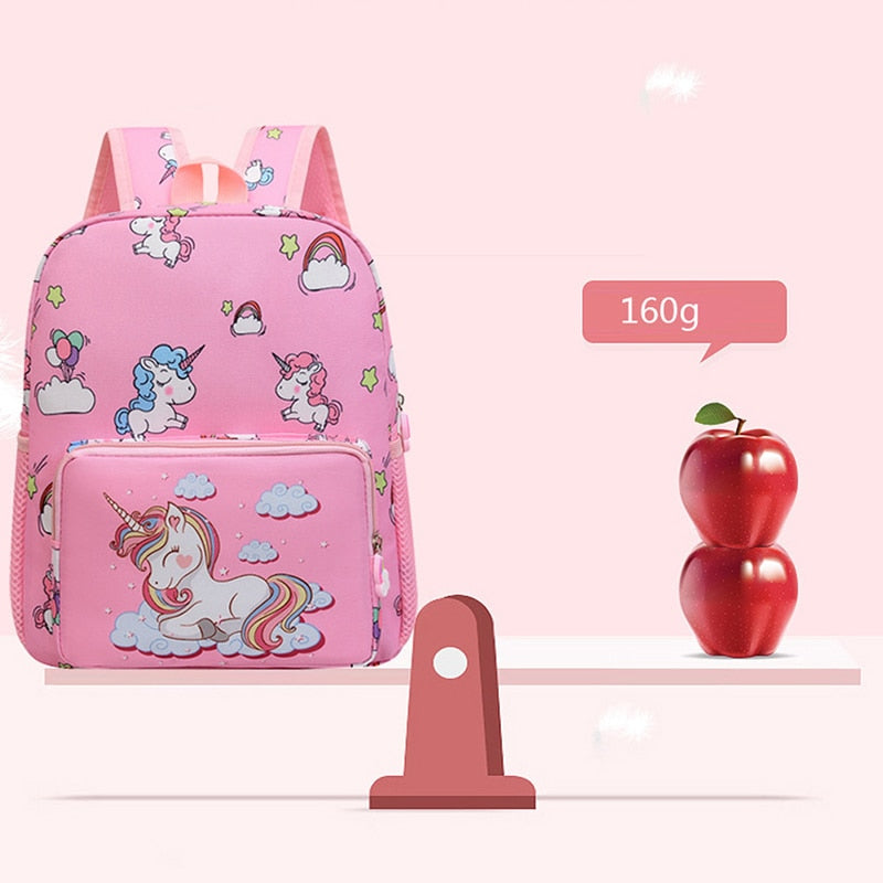 Boy Girl Cartoon Unicorn Schoolbags Large Capacity School Backpack