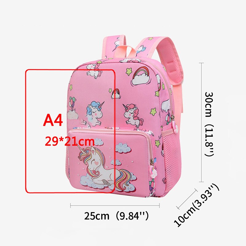 Boy Girl Cartoon Unicorn Schoolbags Large Capacity School Backpack