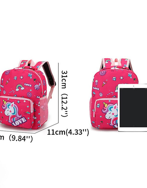 Load image into Gallery viewer, Boy Girl Cartoon Unicorn Schoolbags Large Capacity School Backpack
