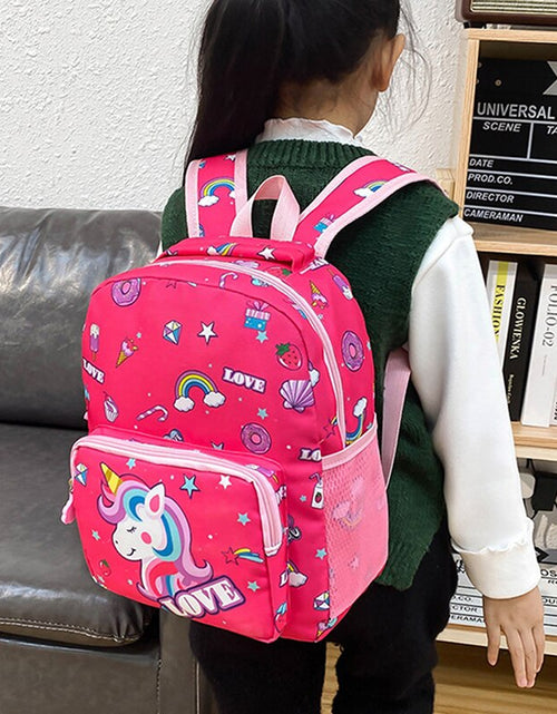 Load image into Gallery viewer, Boy Girl Cartoon Unicorn Schoolbags Large Capacity School Backpack
