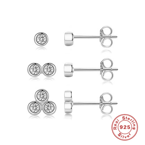 Load image into Gallery viewer, CANNER Aros 18K Gold Plated Earring Set 925 Sterling Silver Small Ear
