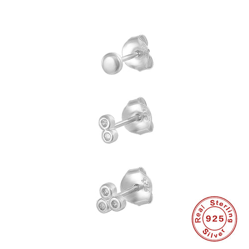 Load image into Gallery viewer, CANNER Aros 18K Gold Plated Earring Set 925 Sterling Silver Small Ear
