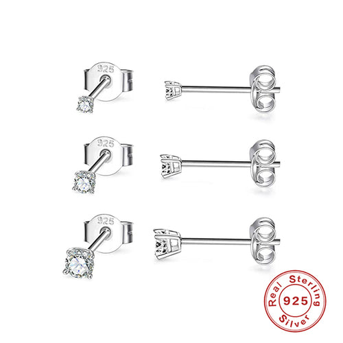 Load image into Gallery viewer, CANNER Aros 18K Gold Plated Earring Set 925 Sterling Silver Small Ear
