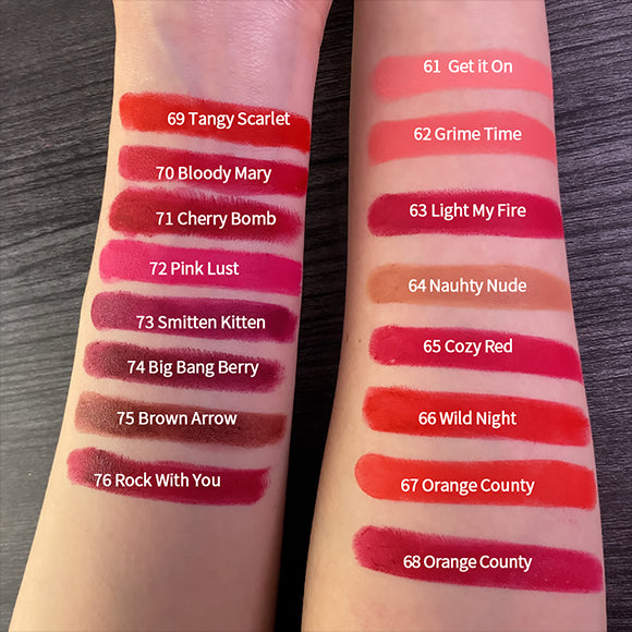 Charmacy 16 Colors Waterproof Velvet Lipstick Easy To Wear Longstay