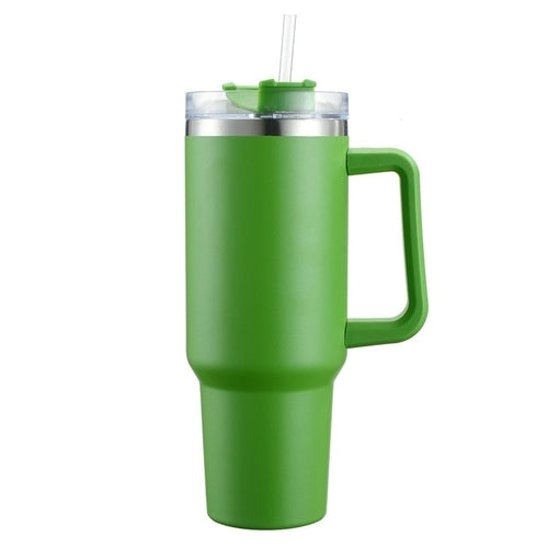 Load image into Gallery viewer, Cafe Insulated Tumbler Straw Stainless Steel Coffee Termos Cup In-car
