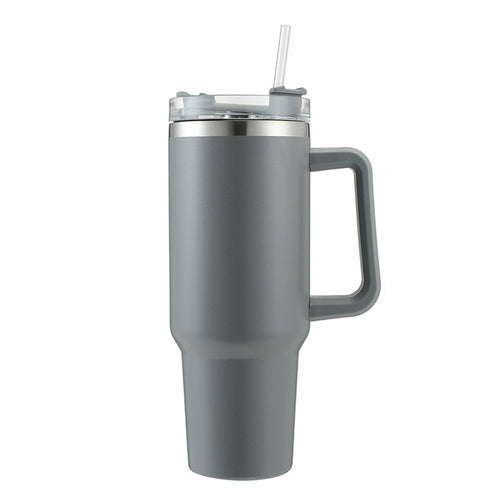 Load image into Gallery viewer, Cafe Insulated Tumbler Straw Stainless Steel Coffee Termos Cup In-car
