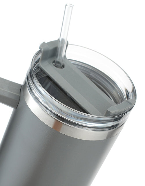 Load image into Gallery viewer, Cafe Insulated Tumbler Straw Stainless Steel Coffee Termos Cup In-car
