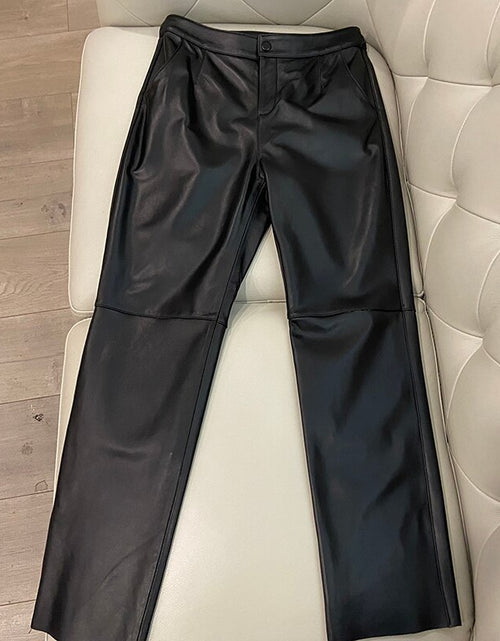 Load image into Gallery viewer, Wear Leather Pants 2021 | Women Leather Trousers Sheepskin - Pants
