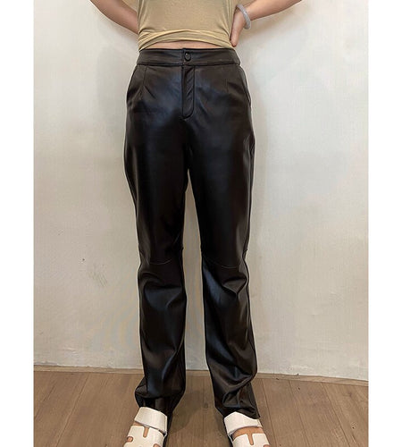 Wear Leather Pants 2021 | Women Leather Trousers Sheepskin - Pants