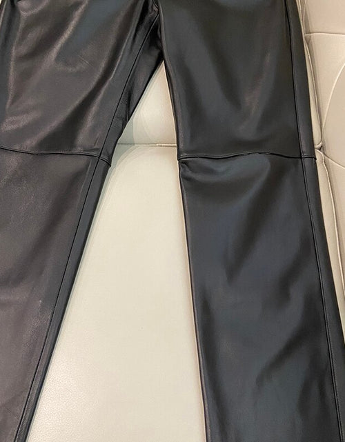 Load image into Gallery viewer, Wear Leather Pants 2021 | Women Leather Trousers Sheepskin - Pants
