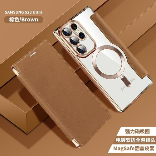 Load image into Gallery viewer, Camera Protection Magsafe Wireless Charging Case For Samsung S23 Ultra
