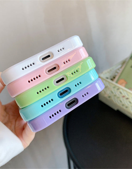 Load image into Gallery viewer, Candy Shockproof Silicone Bumper Phone Case For Iphone 11 12 13 Pro
