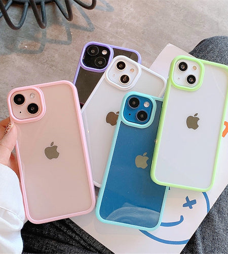Candy Shockproof Silicone Bumper Phone Case For Iphone 11 12 13 Pro