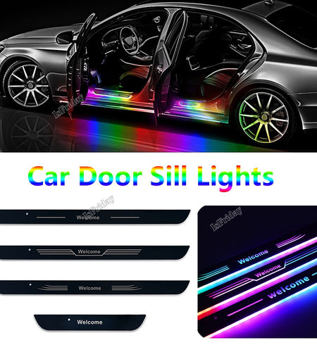 Car Door Sill Lights Welcome Pedal Illuminated Lights Infrared Sensor