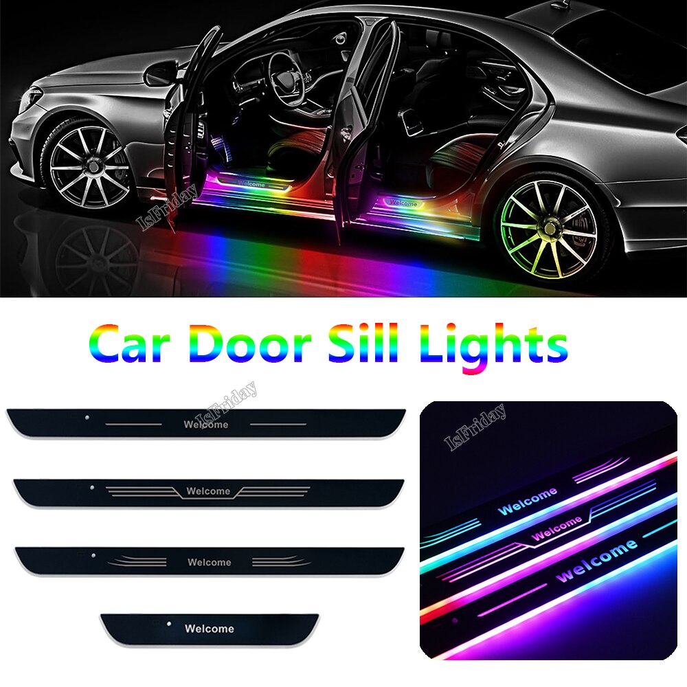 Car Door Sill Lights Welcome Pedal Illuminated Lights Infrared Sensor