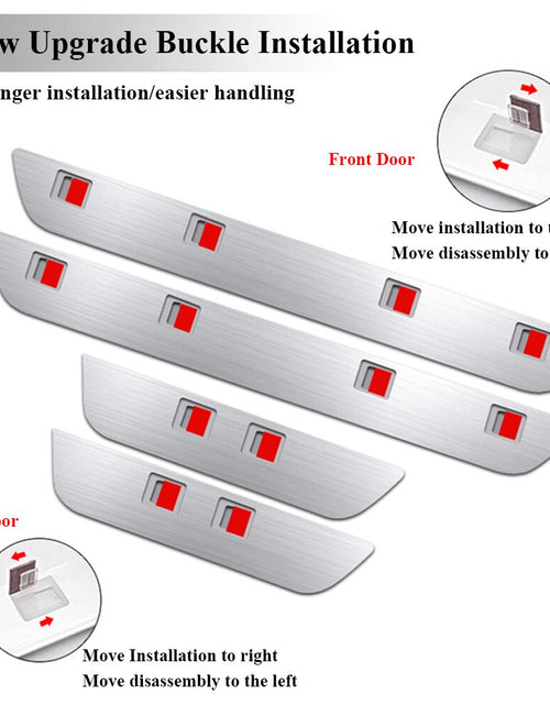 Load image into Gallery viewer, Car Door Sill Lights Welcome Pedal Illuminated Lights Infrared Sensor
