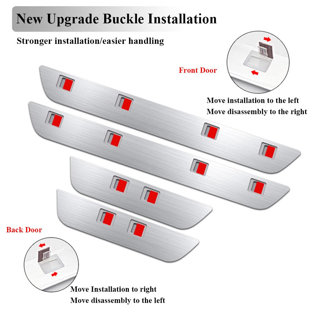 Car Door Sill Lights Welcome Pedal Illuminated Lights Infrared Sensor