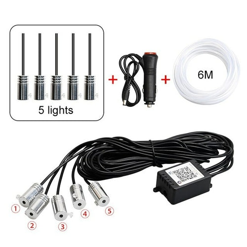 Load image into Gallery viewer, 5/6 In 1 Car Led Interior Atmosphere Lights Universal Rgb Ambient
